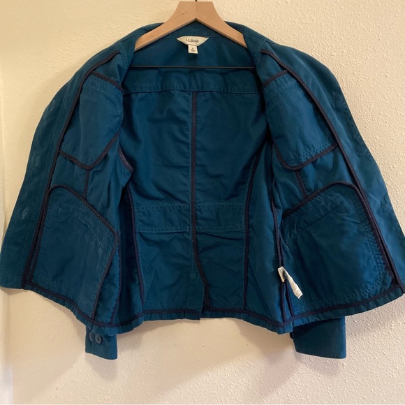 LL BEAN Pima cotton soft blazer, size M petite - Picture 4 of 5